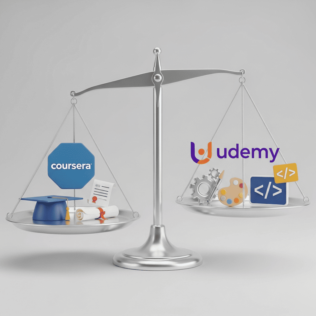 مقایسه کورسرا و یودمی