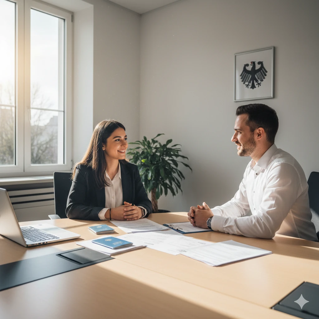 مکالمه در اداره مهاجرت